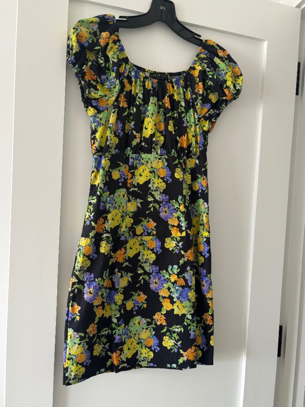 CAROLINE CONSTAS Calla Off-The-Shoulder Floral Mini Dress - Mediu